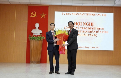 Ông Nguyễn Hoài Nam được bổ nhiệm làm Chánh Thanh tra tỉnh Quảng Trị