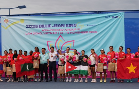 Khép lại Billie Jean King Cup 2025, tuyển nữ Việt Nam đứng thứ ba
