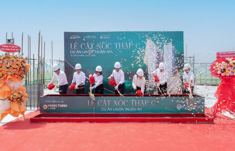 Lavita Thuan An cất nóc Block C, bước tiến mới của dự án trọng điểm khu Đông Bắc TP HCM