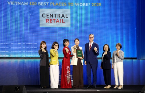 Central Retail nhận giải thưởng “Top 100 Nơi làm việc tốt nhất Việt Nam” 2025
