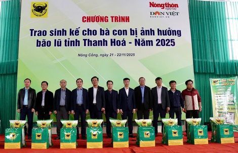 Bình Điền trao 1.600 gói sinh kế giúp nông dân Thanh Hóa tái thiết sản xuất sau bão lũ