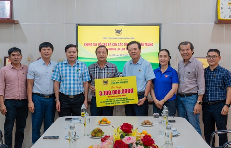 Vừa rời Thanh Hóa, Bình Điền tiếp tục triển khai gói hỗ trợ khẩn cấp 3,1 tỉ đồng hướng về miền Trung