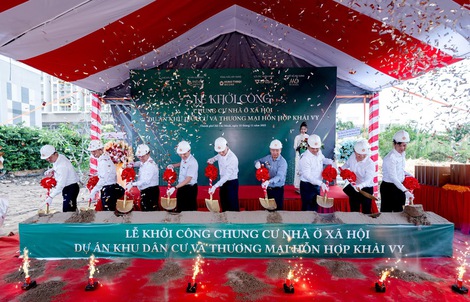 Khởi công xây dựng hơn 300 căn nhà ở xã hội tại phường Phú Thuận, TP HCM