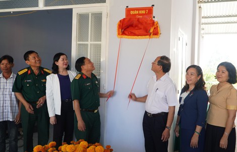 Quân khu 7 sắp bàn giao 69 căn nhà "Khu dân cư liền kề chốt dân quân biên giới"