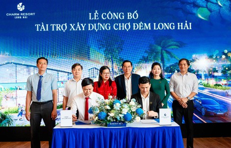 Charm Group đồng hành xây dựng chợ đêm, gia tăng sức hút cho du lịch Long Hải
