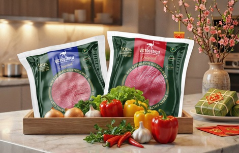 Thịt đà điểu VietOstrich: Nâng tầm mâm cỗ Tết hiện đại