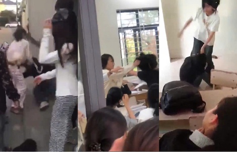 Thông tin mới vụ nữ sinh lớp 10 bị "đánh hội đồng" giữa lớp học