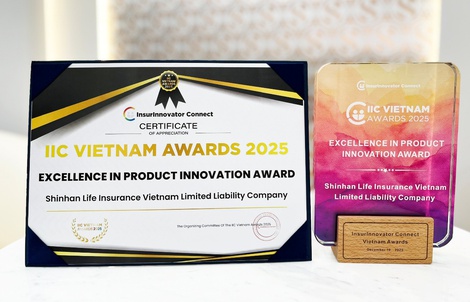 Shinhan Life Việt Nam nhận giải “Excellence in Product Innovation Award”