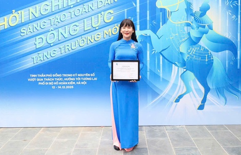 Bà Trịnh Thị Hồng Vân được vinh danh Doanh nhân Khoa học & Công nghệ tiêu biểu