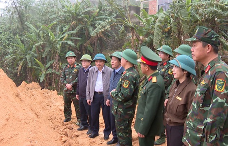 Quảng Trị quyết tâm hoàn thành công trình chống sụt trượt ở Khe Sanh vào ngày 31-12