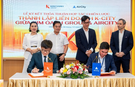 Kim Oanh Group hợp tác đối tác công nghệ, tiên phong ứng dụng AI và Robotic quản lý vận hành dự án