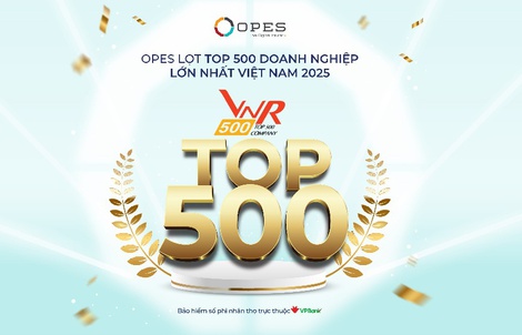 OPES tăng 164 bậc trong Top 500 Doanh nghiệp tư nhân lớn nhất Việt Nam