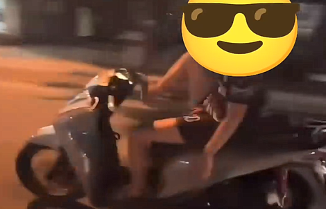 Bị quay lại cảnh dùng chân điều khiển xe, thanh niên “ngậm ngùi chia tay chiếc SH”