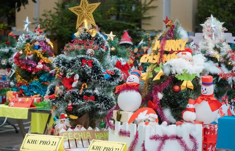 Phường Nhiêu Lộc "lên đèn" đón Giáng sinh bằng hội thi trang trí cây thông