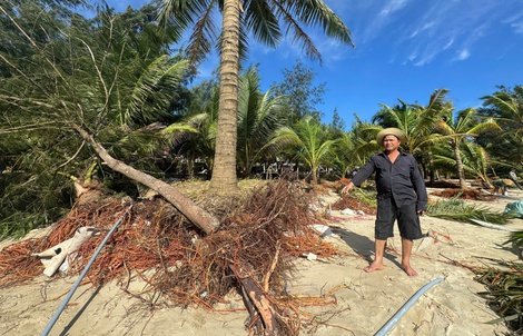 Bãi biển Mỹ Khê có nguy cơ bị "xóa sổ" do triều cường, sóng lớn bất thường