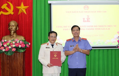 Ông Nguyễn Quốc Doanh được bổ nhiệm giữ chức Phó Viện trưởng VKSND tỉnh Gia Lai