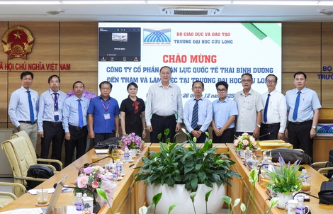 Trường Đại học Cửu Long làm việc với Công ty Cổ phần Nhân lực Quốc tế Thái Bình Dương