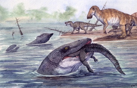 Thủy quái dài 11 mét "trỗi dậy" từ lòng sông cổ