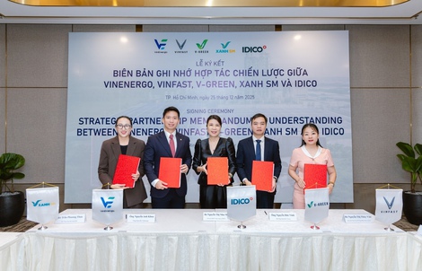 IDICO hợp tác chiến lược với VinEnergo, VinFast, V-Green và Xanh SM thúc đẩy hệ sinh thái xanh
