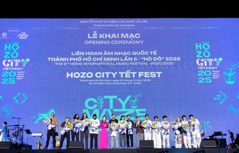 Khai mạc lễ hội văn hóa, âm nhạc, sáng tạo HOZO CITY TẾT FEST 2025