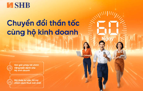 SHB kích hoạt chiến dịch 60 ngày chuyển đổi tăng tốc cho tiểu thương trên toàn quốc
