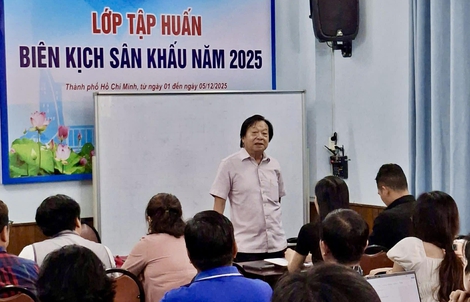 NSND Trần Ngọc Giàu đánh giá cao lớp tập huấn biên kịch sân khấu 2025