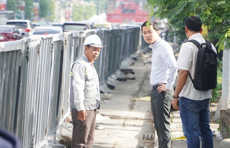 Cận cảnh dự án chỉnh trang đường Lê Lợi trong ngày đầu thi công