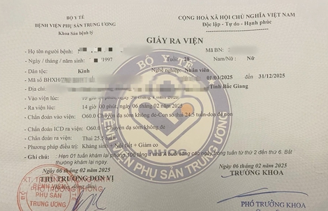 Sản phụ tố bệnh viện sản khoa đầu ngành tắc trách, bệnh viện nói điều trị đúng phác đồ