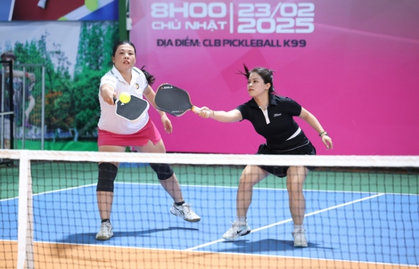 Vợ Lý Hoàng Nam xếp nhì đôi nữ Giải Kingtek Pickleball - Cúp Madam Truyền