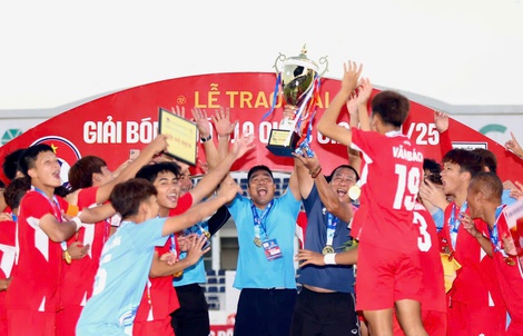 Thắng U19 SLNA, U19 PVF vô địch Quốc gia 2025