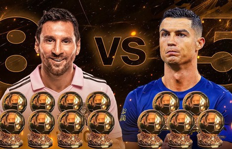 Ronaldo "nghi vấn" việc Messi giành 8 Quả bóng vàng