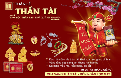 Nhộn nhịp sản phẩm vàng Thần Tài