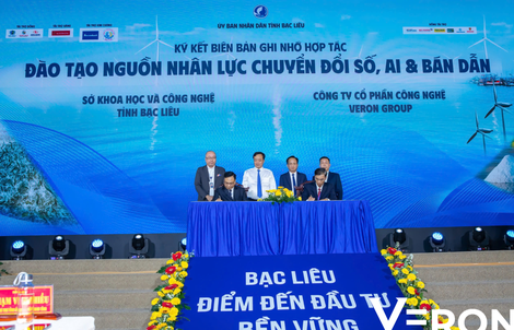 Veron Group ký hợp tác thúc đẩy chuyển đổi số tại tỉnh Bạc Liêu