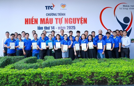 Gần 170 cán bộ nhân viên Tập đoàn TTC tham gia hiến máu tự nguyện