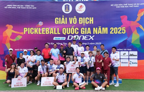 Pickleball D-Joy xuất sắc đoạt 5 huy chương vàng tại Giải vô địch pickleball Quốc gia 2025