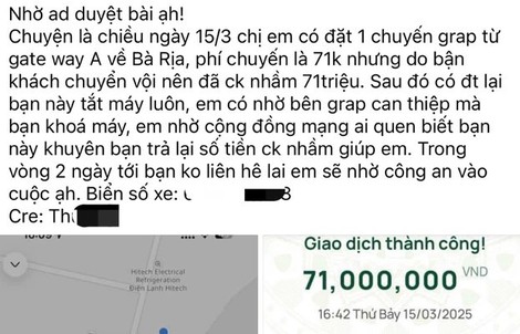71 triệu đồng "từ trên trời rơi xuống" và lòng tham