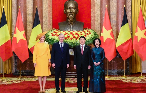 Chủ tịch nước Lương Cường chủ trì lễ đón Nhà Vua Vương quốc Bỉ