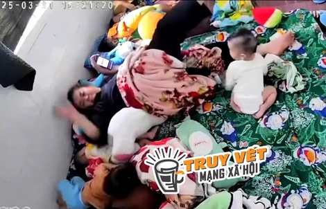 Phẫn nộ trước clip bạo hành tại điểm giữ trẻ ở Tiền Giang