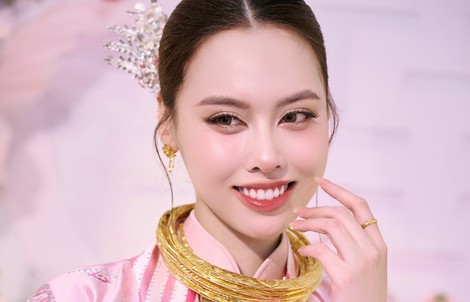 Á hậu Tâm Như đẹp dịu dàng trong lễ đính hôn
