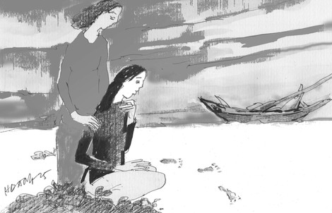 Dấu chân trên cát