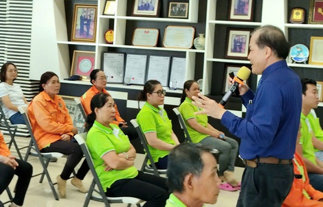 VWS tập huấn phòng chống bệnh sởi và thời tiết cho người lao động