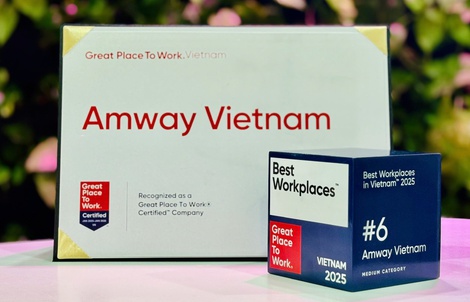 Amway Việt Nam vào Top 6 nơi làm việc xuất sắc hàng đầu Việt Nam 2025