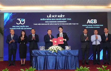 ACB và Đại học Quốc gia TP HCM hợp tác phát triển kinh tế tư nhân