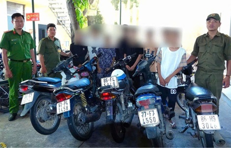 Nhóm thiếu niên gây ra hàng loạt vụ trộm cắp xe máy tại TP Phan Thiết
