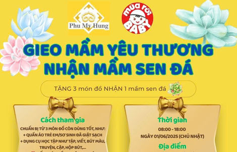 Ngày hội Phú Mỹ Hưng hướng về trẻ em lần 14: Cùng bé gieo mầm yêu thương
