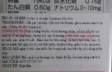 Rà soát quảng cáo thực phẩm bổ sung "nổ" công dụng