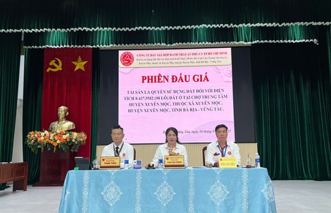 Bà Rịa - Vũng Tàu: Đấu giá thành công 57 lô đất