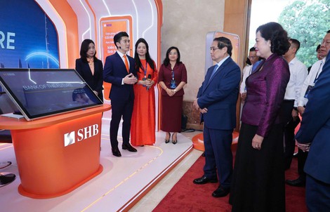 Giải pháp thanh toán tích hợp của SHB được giới thiệu trước Thủ tướng Phạm Minh Chính