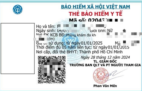 Từ 1-6, thẻ BHYT điện tử chính thức thay thẻ giấy