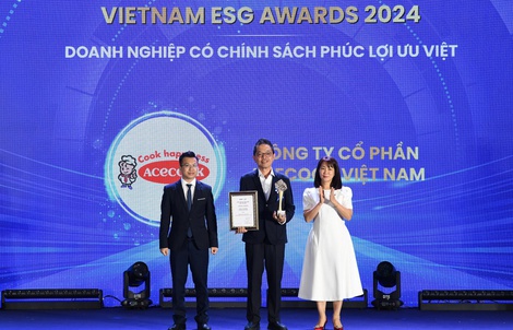 Acecook Việt Nam được vinh danh tại Vietnam ESG Awards 2024 với chính sách phúc lợi ưu việt